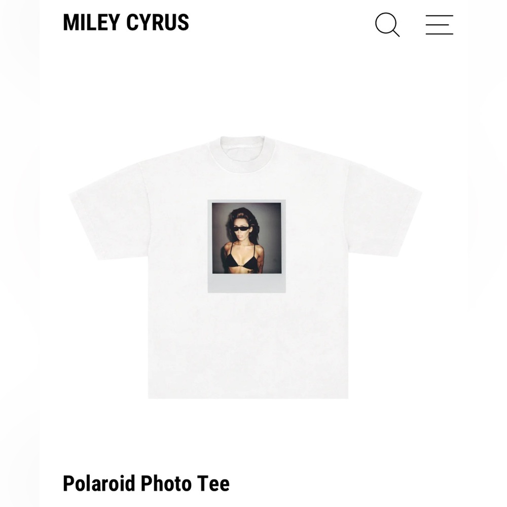 Official Miley Cyrus Tee, size Large.